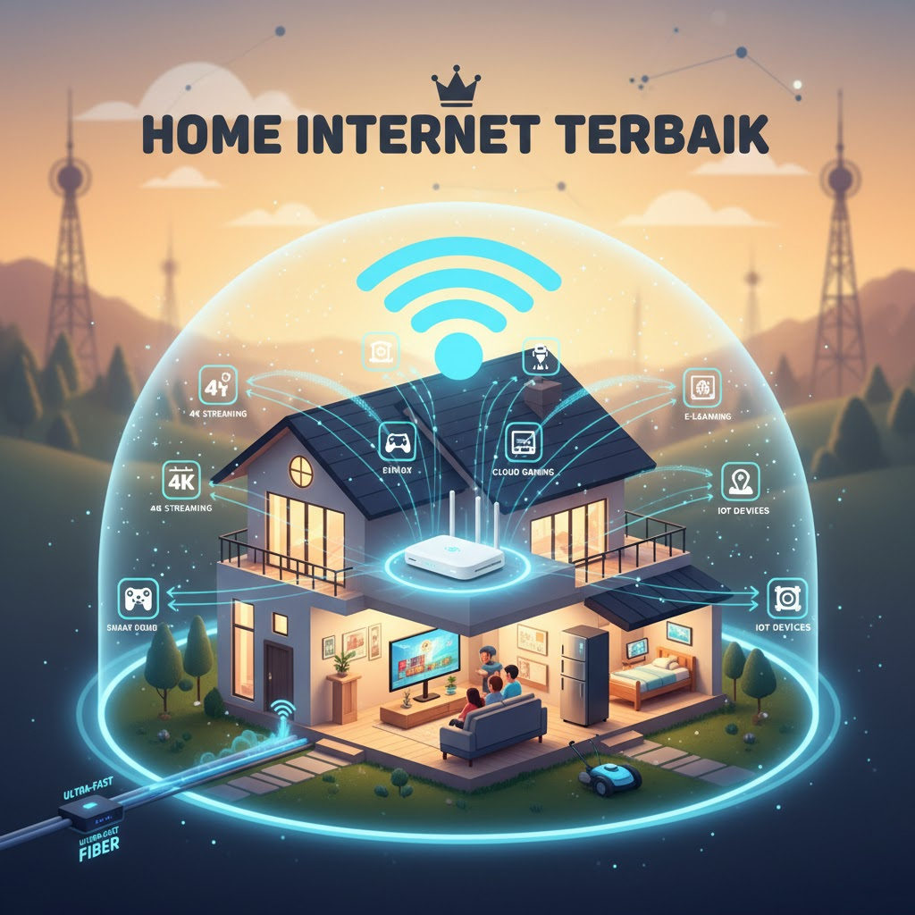 Internet rumah cepat dan andal