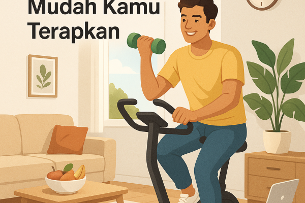 Ilustrasi Tips Hidup Sehat di Rumah yang Mudah Kamu Terapkan untuk kategori lifestyle